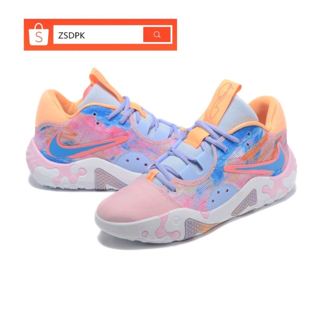 Pink paul george shoes top