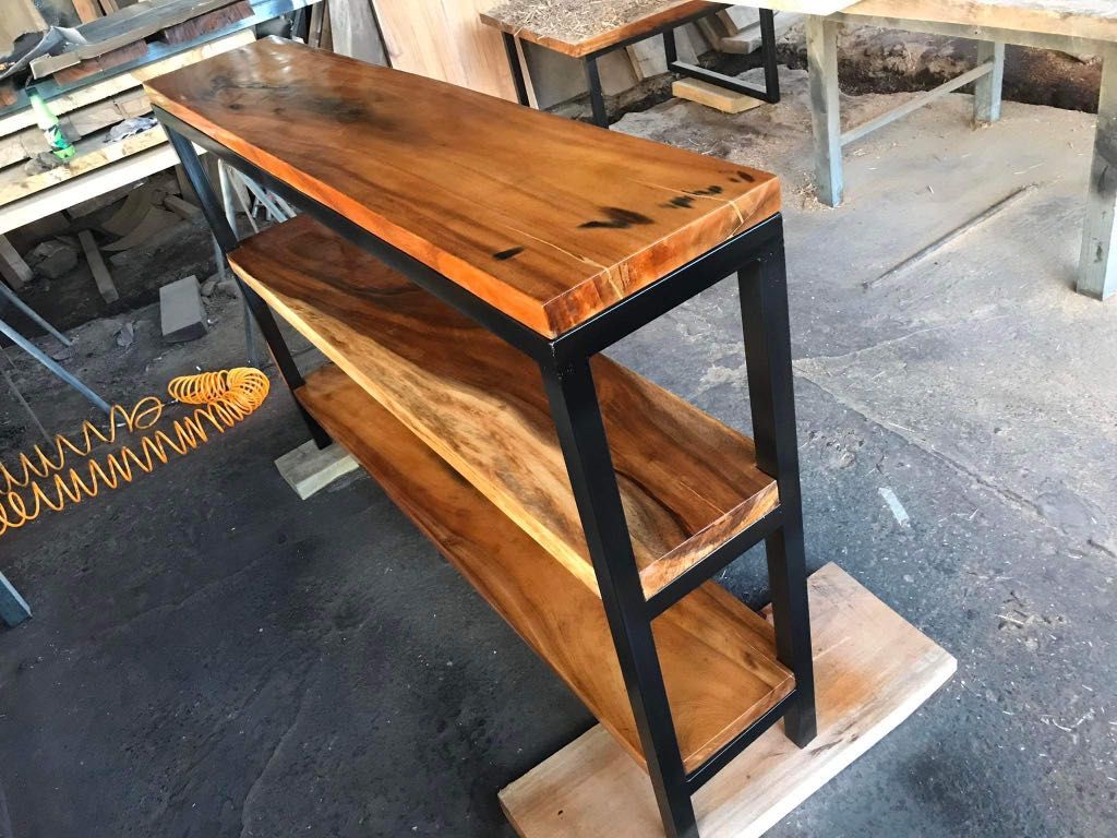 3 Layer Console Table,wood rack,multipurpose table, Furniture & Home ...