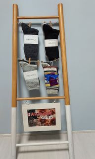 4 pairs CALVIN KLEIN Pima cotton rich crew ladies socks 襪