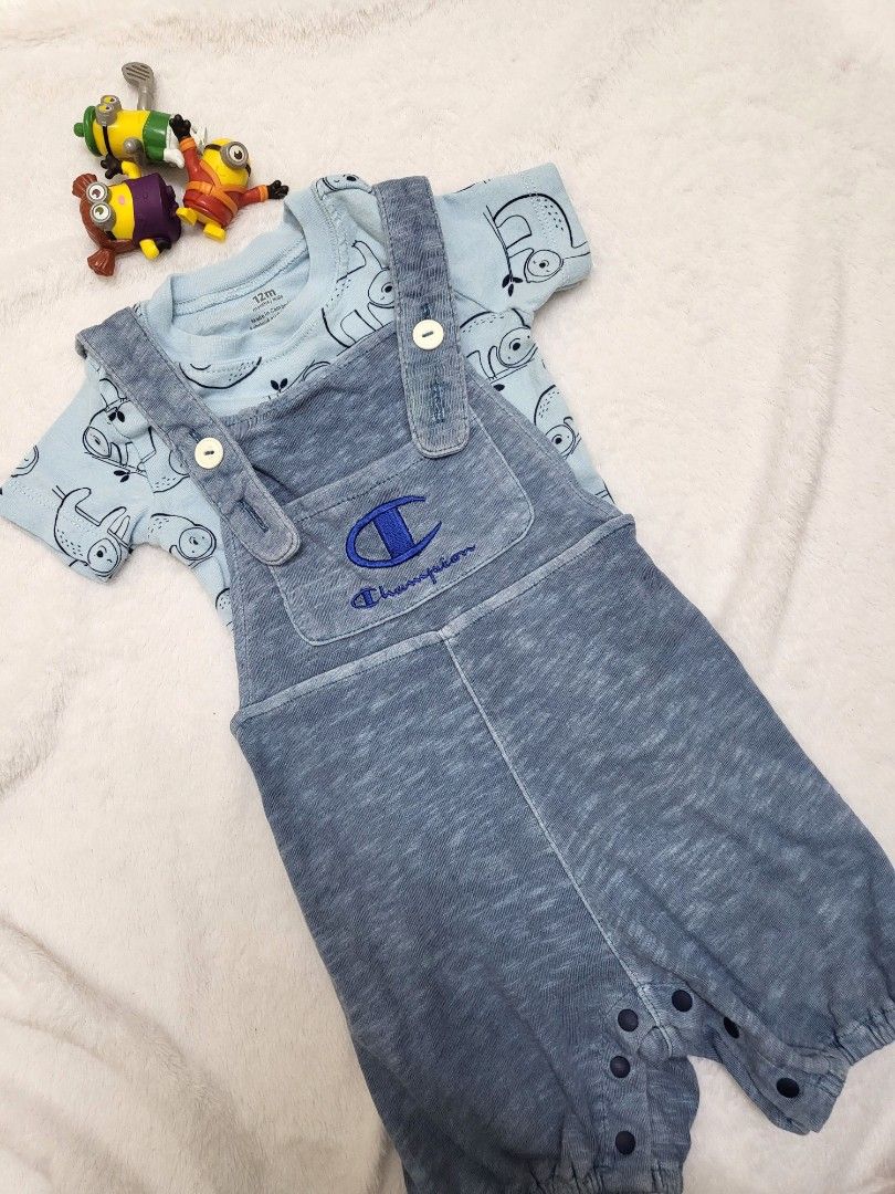 Champion sales denim overalls