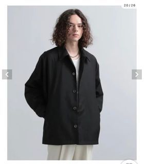 二手 日牌 HARE 黑色 2way 西裝料 寬版大衣夾克