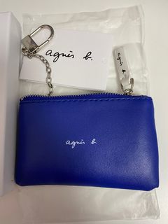 全新 Agnes B 越南製 散紙包 鎖匙包 藍色64210509759618110