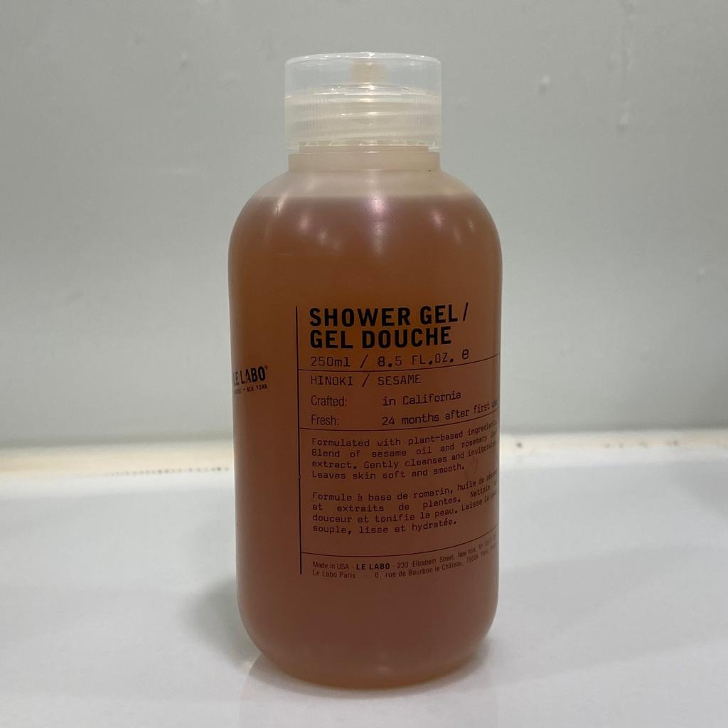 [放售] Le Labo Hinoki Shower Gel 250ml, 美容＆化妝品, 沐浴＆身體護理, 沐浴及身體護理 沐浴