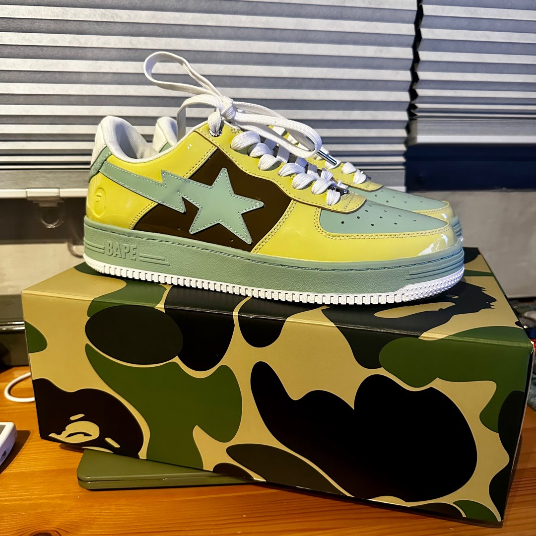 A Bathing Ape Bapesta Patent Leather