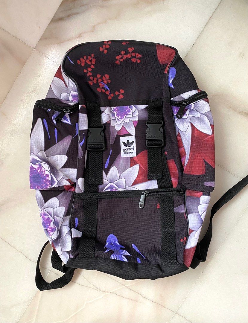 Adidas originals backpack sales in lotus print