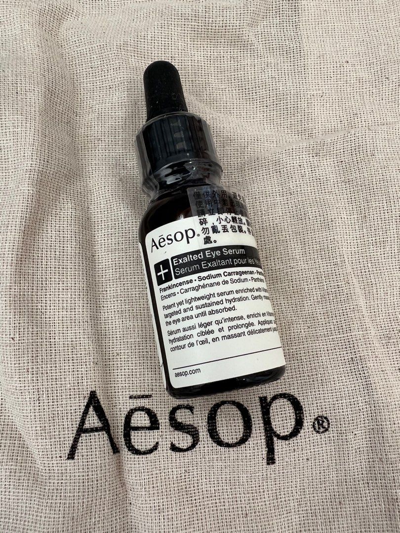 Aesop exalted eye serum, 美容＆化妝品, 健康及美容 皮膚護理, 面部 面部護理 Carousell