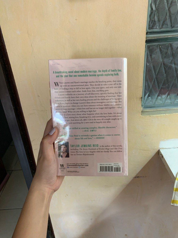 After I Do by Taylor Jenkins Reid (Category: Storybooks) located in Muntinlupa City. Submitted by zia.declutters (Listing ID 1210451244, Image 3). Description: - bought at fullybooked - 10/10 condition! only read once - has plastic cover (book jacket) rfs: switched to kindle sf to be shouldered by buyer.