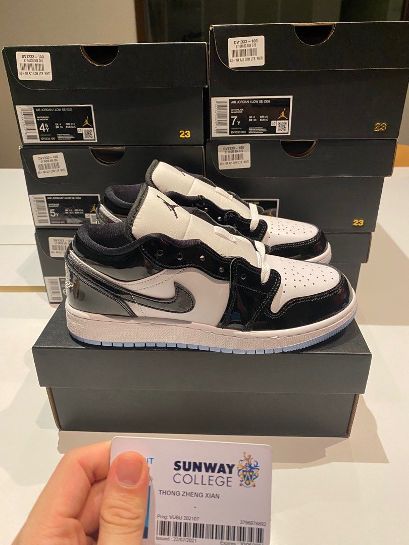 Air Jordan Low Concord Gs Women s Fashion Footwear Sneakers on
