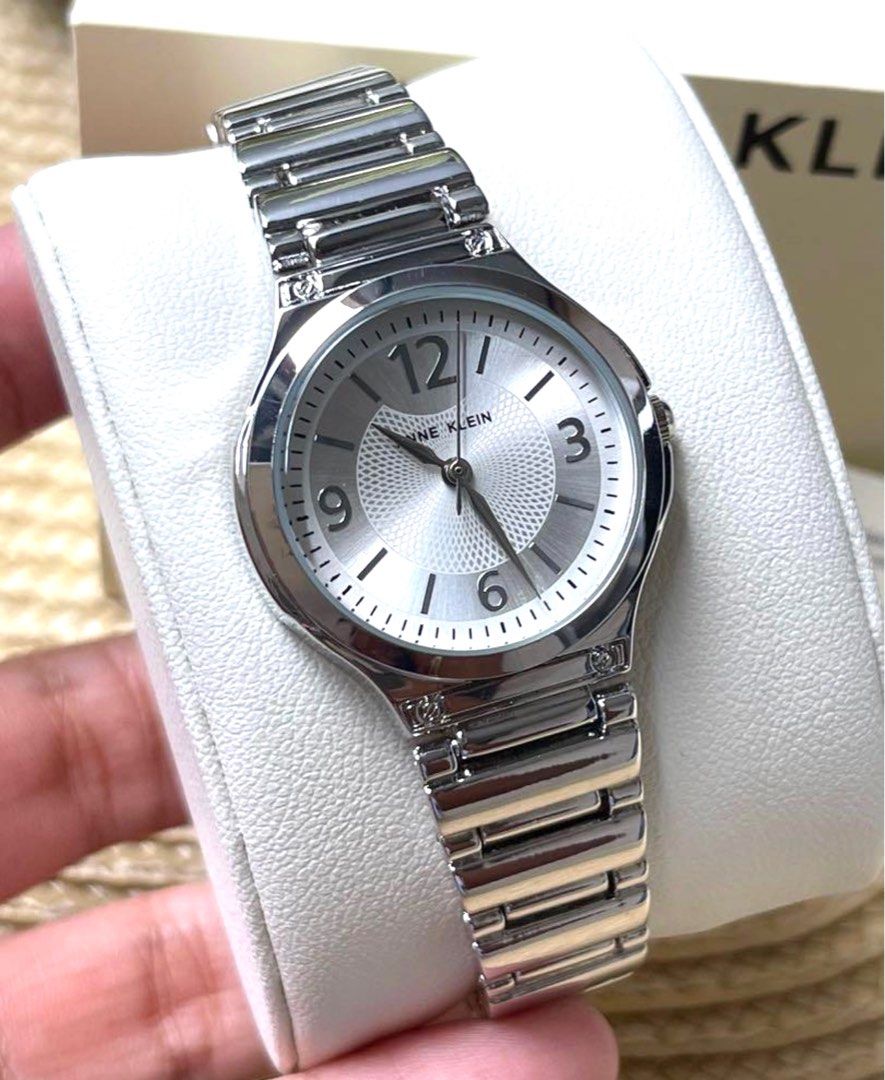 Anne klein silver watch store