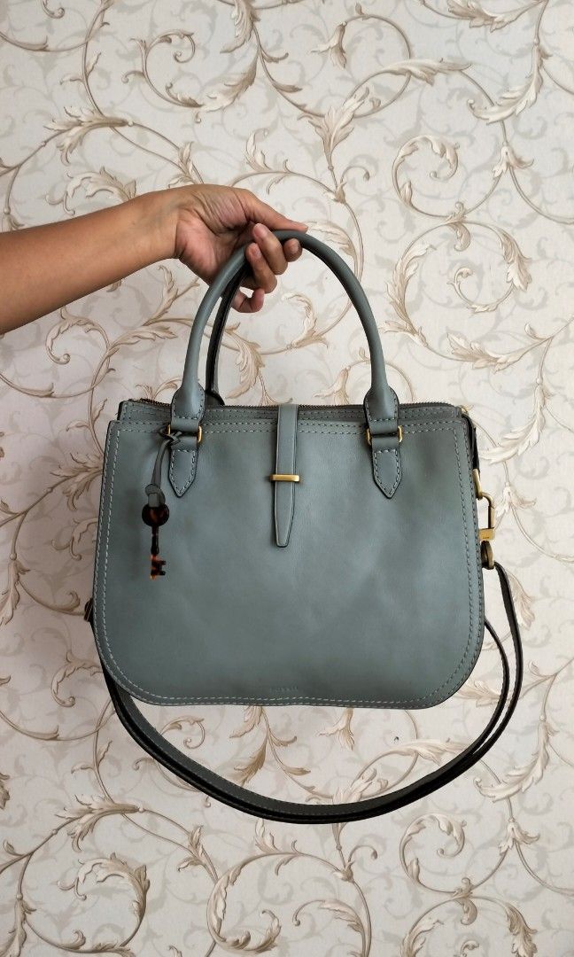 Fossil ryder hotsell satchel steel blue