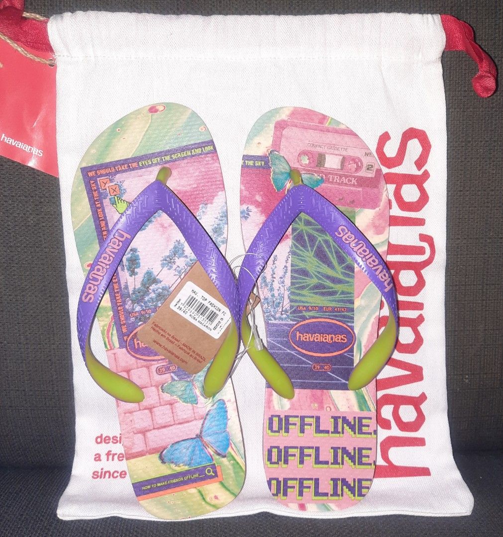 Authentic Havaianas Top Fashion Flip Flops 39 40 w dustbag Mall Price P1 299