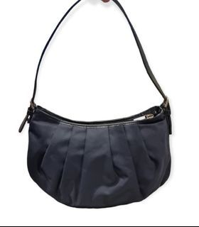 Authentic Moschino Vintage Blue Nylon Shoulder Bag