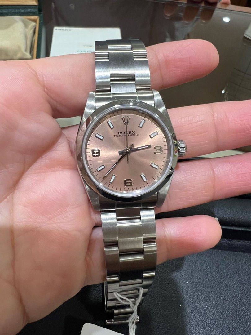 AUTHENTIC ROLEX OP 31 RARE PINK DIAL, Luxury, Watches on Carousell