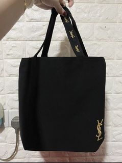 NEW STOCK AUTHENTIC LARGE Ysl black canvas trousse handbag shoulder bag tote bag