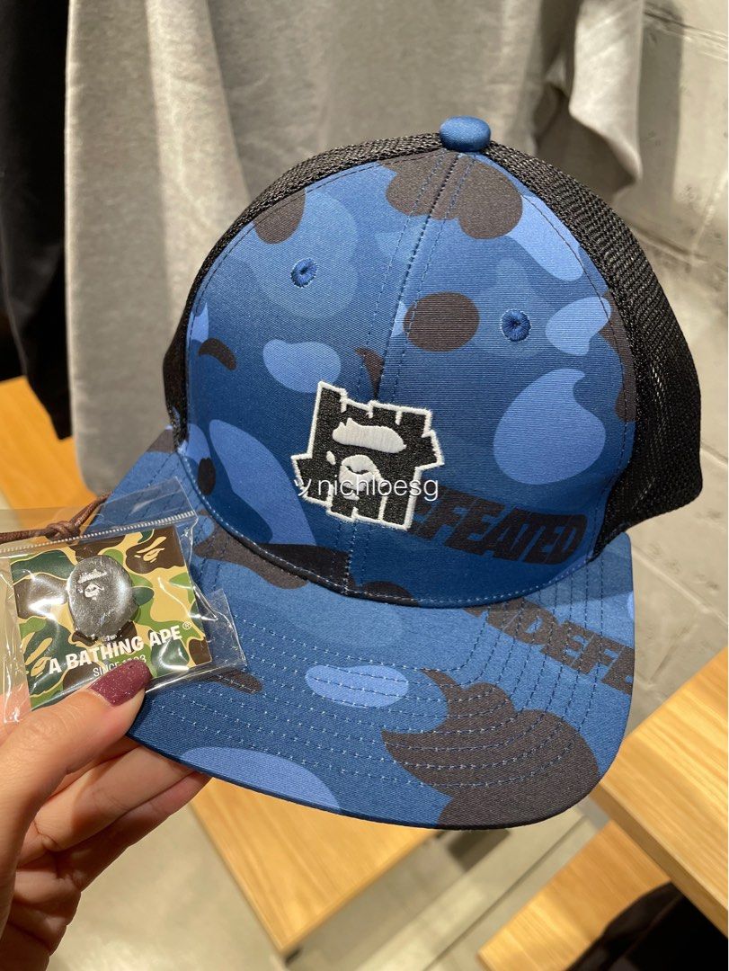 BAPE X UNDFTD COLOR CAMO MESH CAP, Men