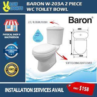 Baron W888 Toilet Bowl – gatedoorwindow