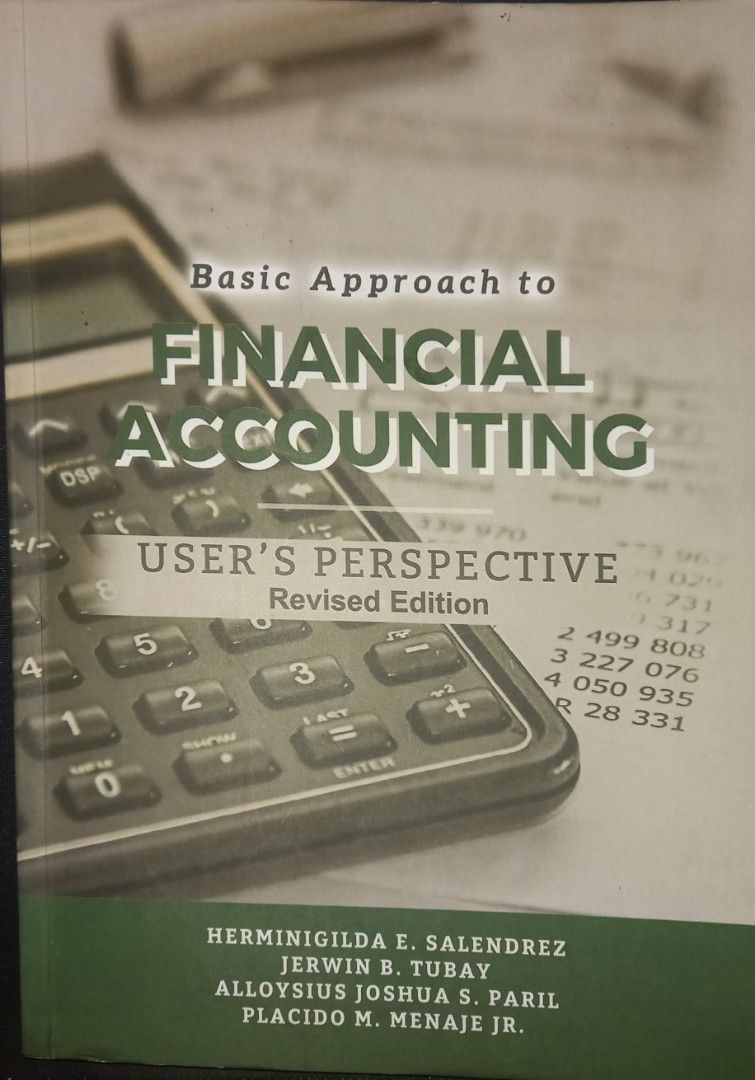 basic approach to financial accounting (revised version), Hobbies ...