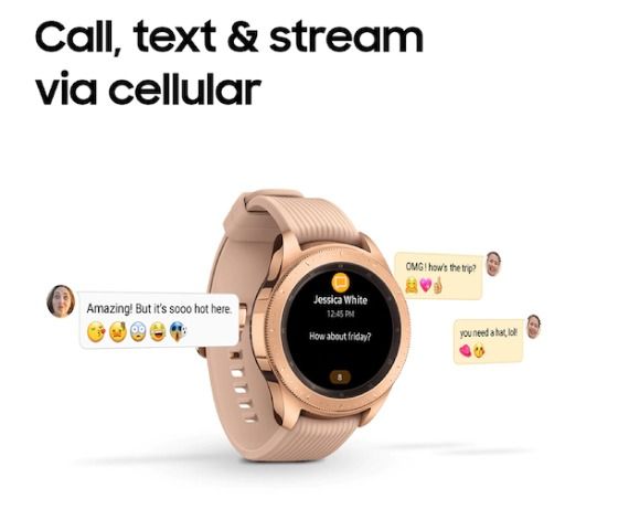 Samsung watch 42 rose gold sales