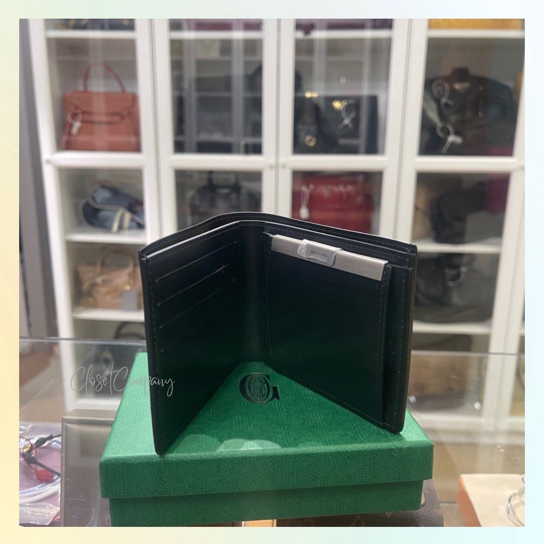 Brand New Goyard Bi Fold Men's Wallet (Noir), Luxury, Bags & Wallets on