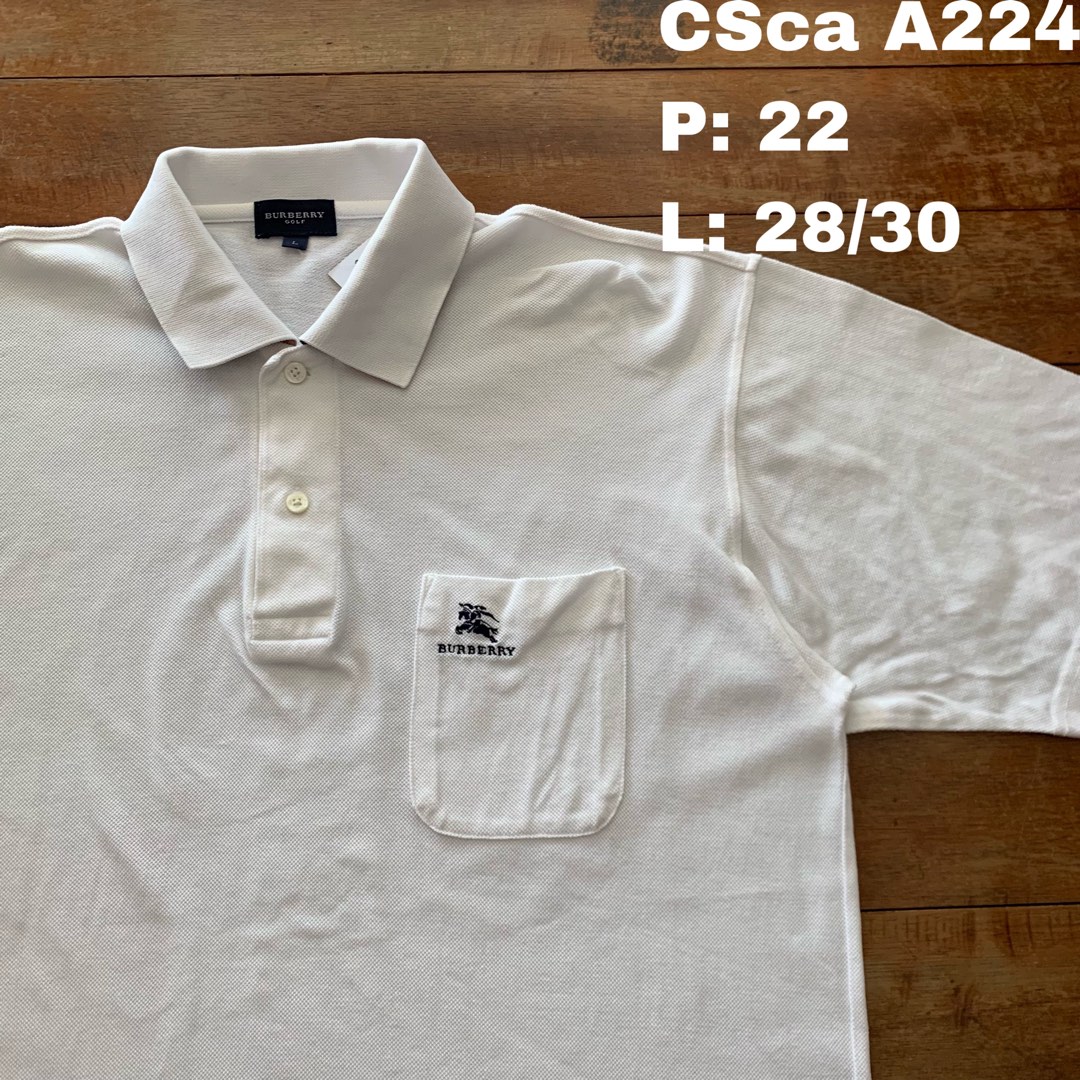 Burberry Golf Pocket Collar Shirt Men s Fashion Tops Sets