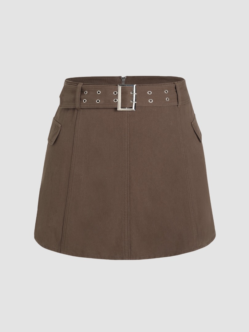 Cargo Skirt With Belt, 女裝, 褲＆半截裙, 裙 Carousell