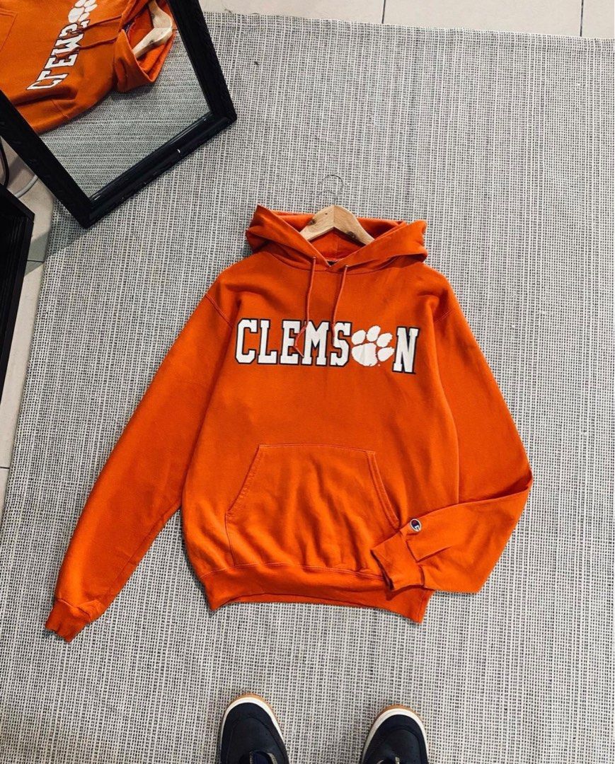 CHAMPION CLEMSON HOODIE Men s Fashion Tops Sets Hoodies on
