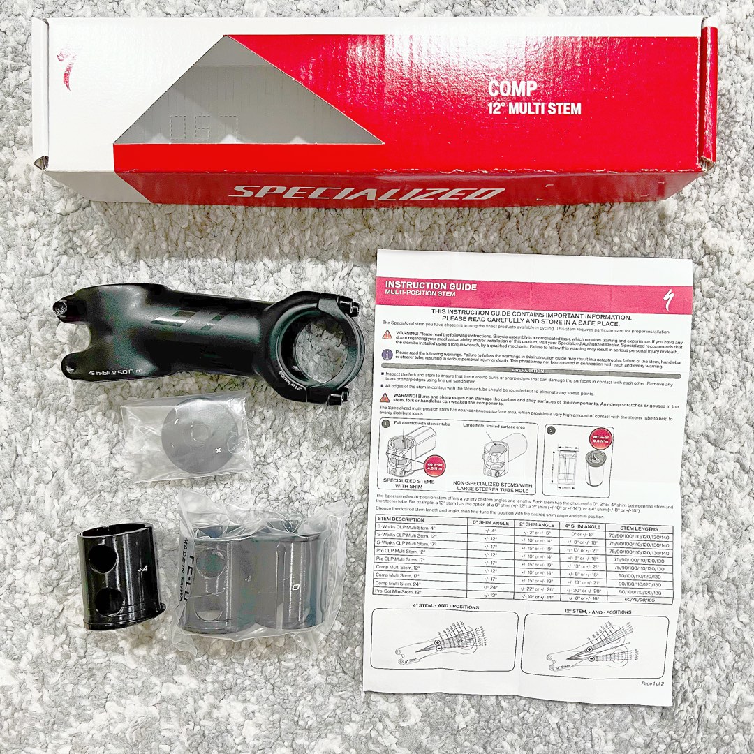 Specialized comp multi outlet 17 degree stem