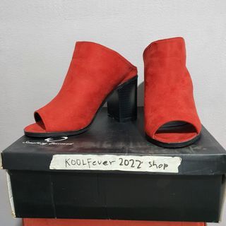 Chunky heels RED