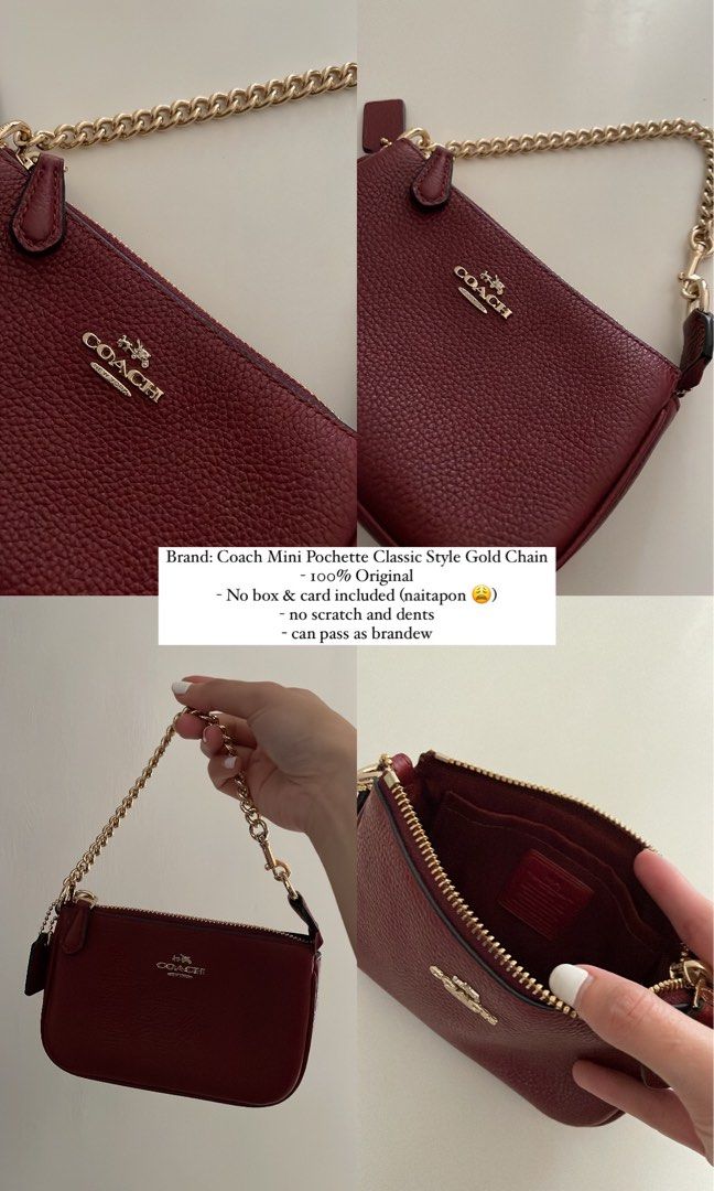 Selling cheap) Coach Classic Pochette, Women's Fashion, Bags & Wallets,  Purses & Pouches on Carousell