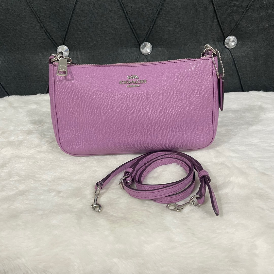 Coach Top Handle Lilac, Luxury, Bags & Wallets on Carousell