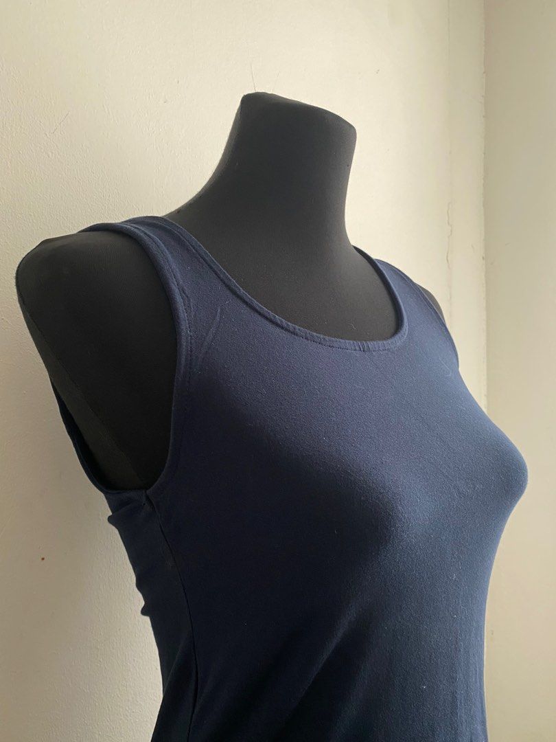 Cotton On Basics (Navy Blue), Women's Fashion, Tops, Sleeveless on