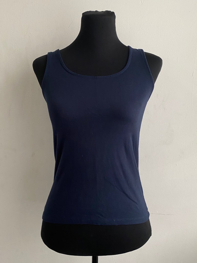 Cotton On Basics (Navy Blue), Women's Fashion, Tops, Sleeveless on