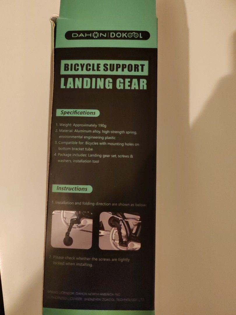 Dahon landing hotsell gear compatibility