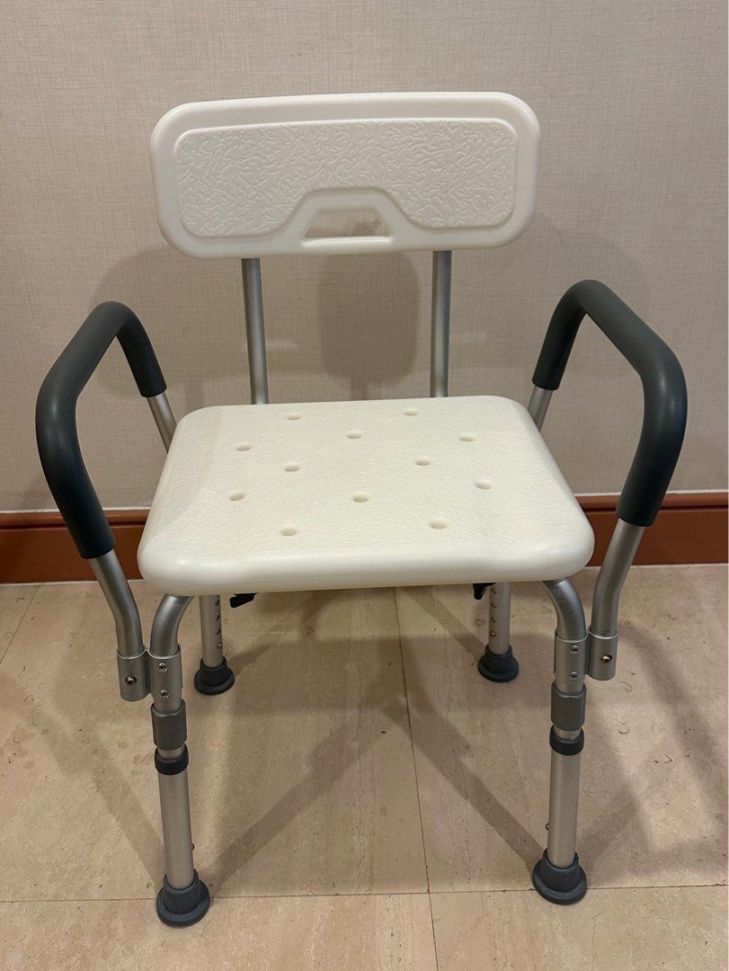 Elderly Shower Chair + Stool, Health & Nutrition, Assistive