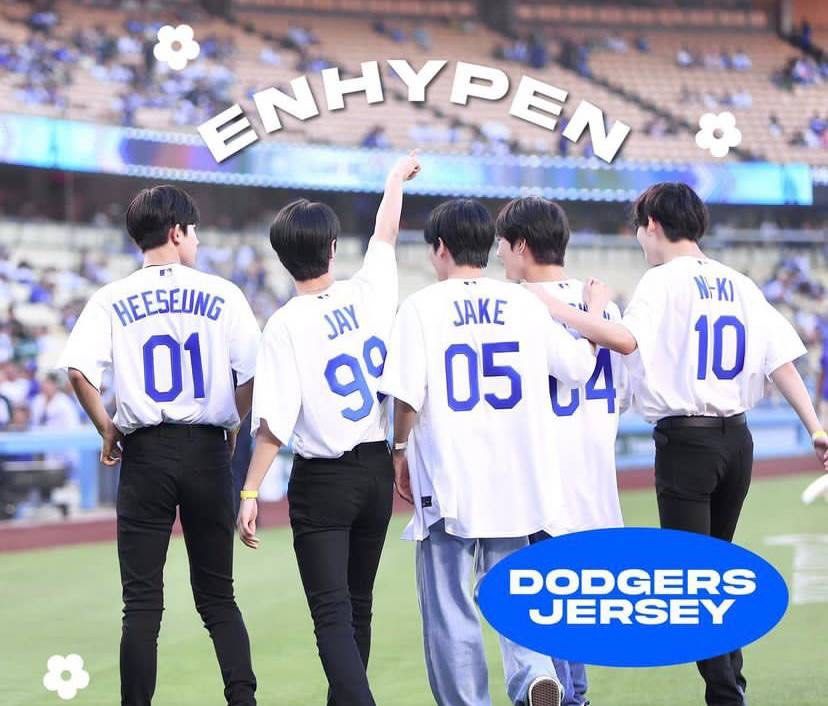 WTS WANT TO LET GO SLOT ENHYPEN DODGERS JERSEY HEESEUNG, Hobbies & Toys,  Collectibles & Memorabilia, K-Wave on Carousell