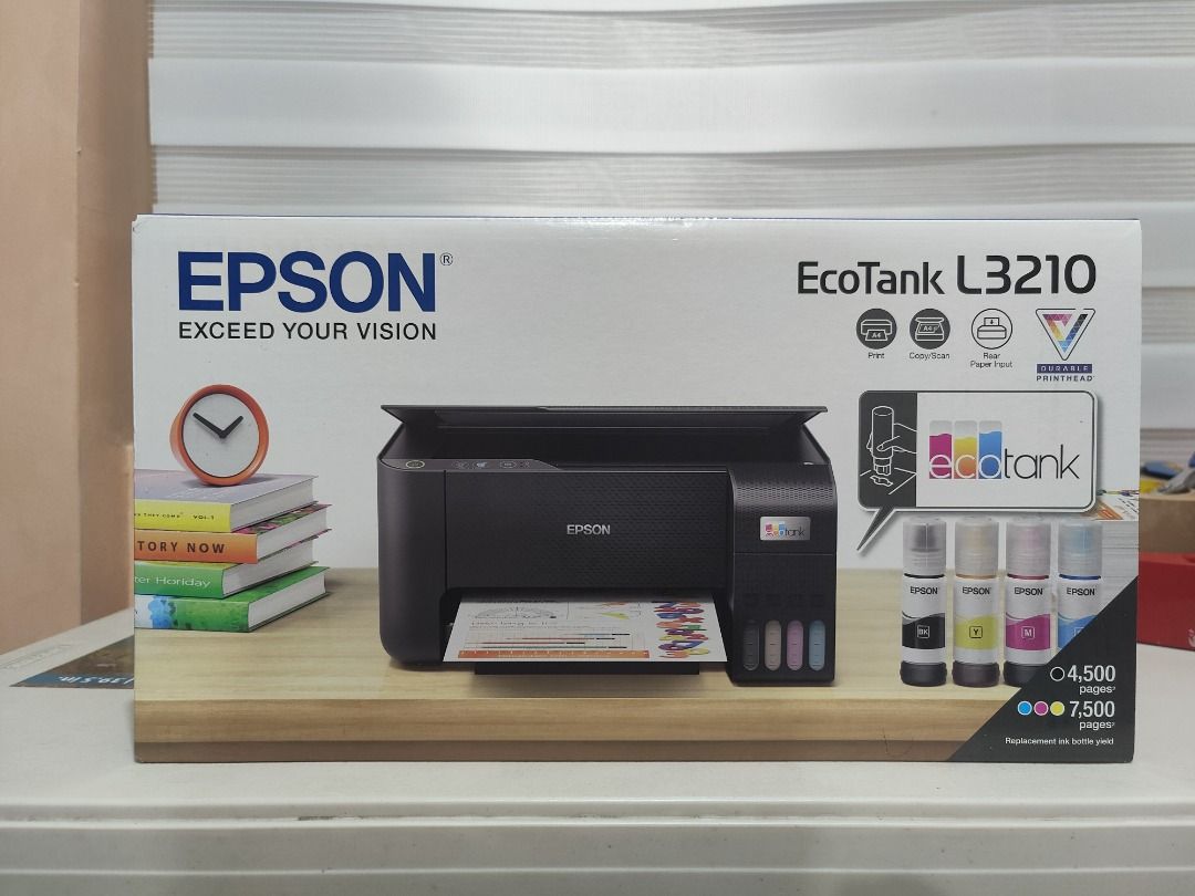 Epson EcoTank L3210 A4 AllinOne Ink Tank Printer, Computers & Tech