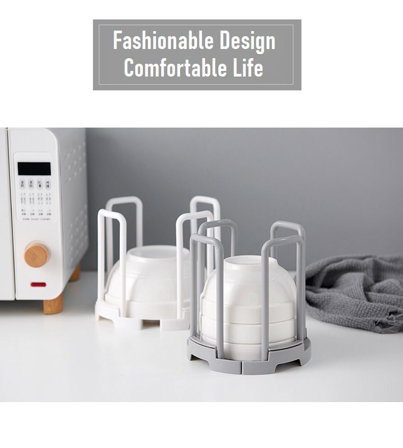 Extendable Bowl Storage Rack Organizer Dish Storage Kitchen Organizer ...