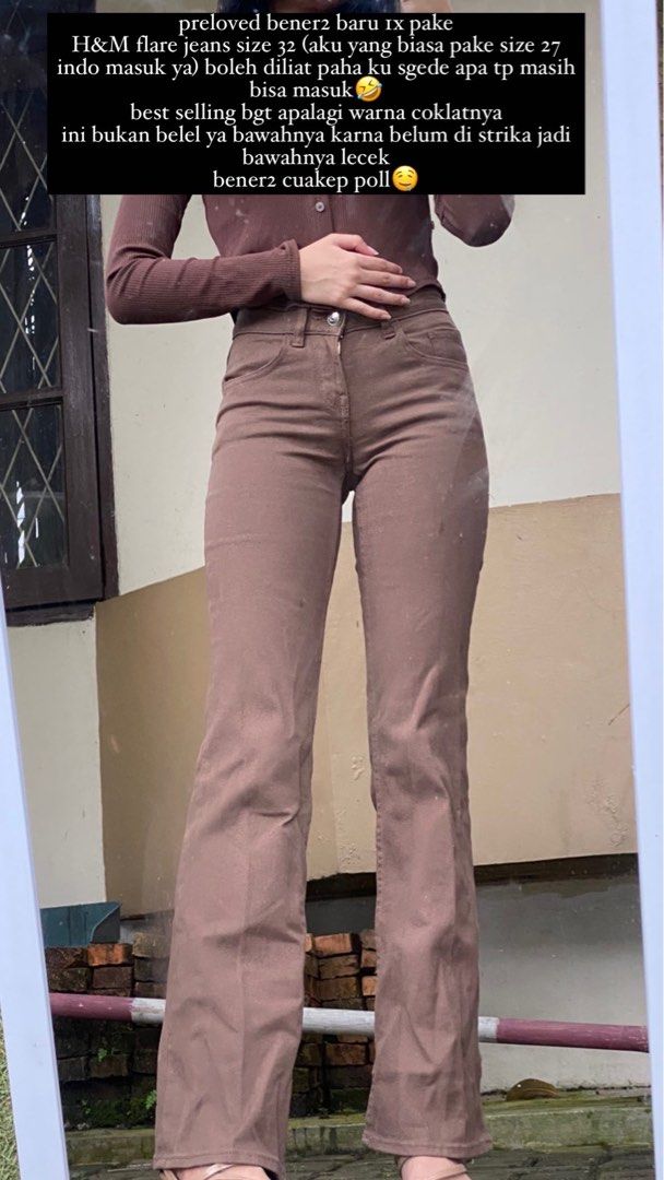 H en m outlet flared jeans