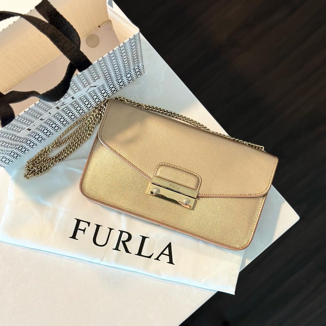 Furla Gold Julia Medium Sling Bag