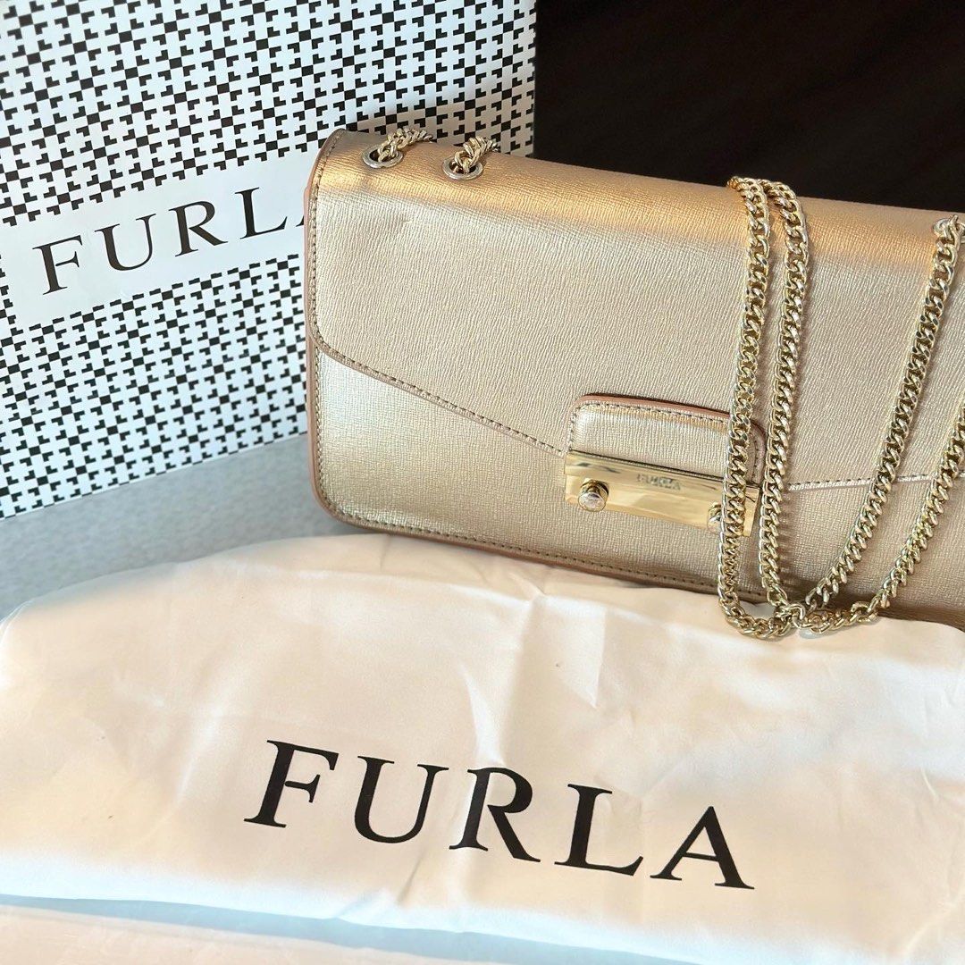 Furla julia gold top