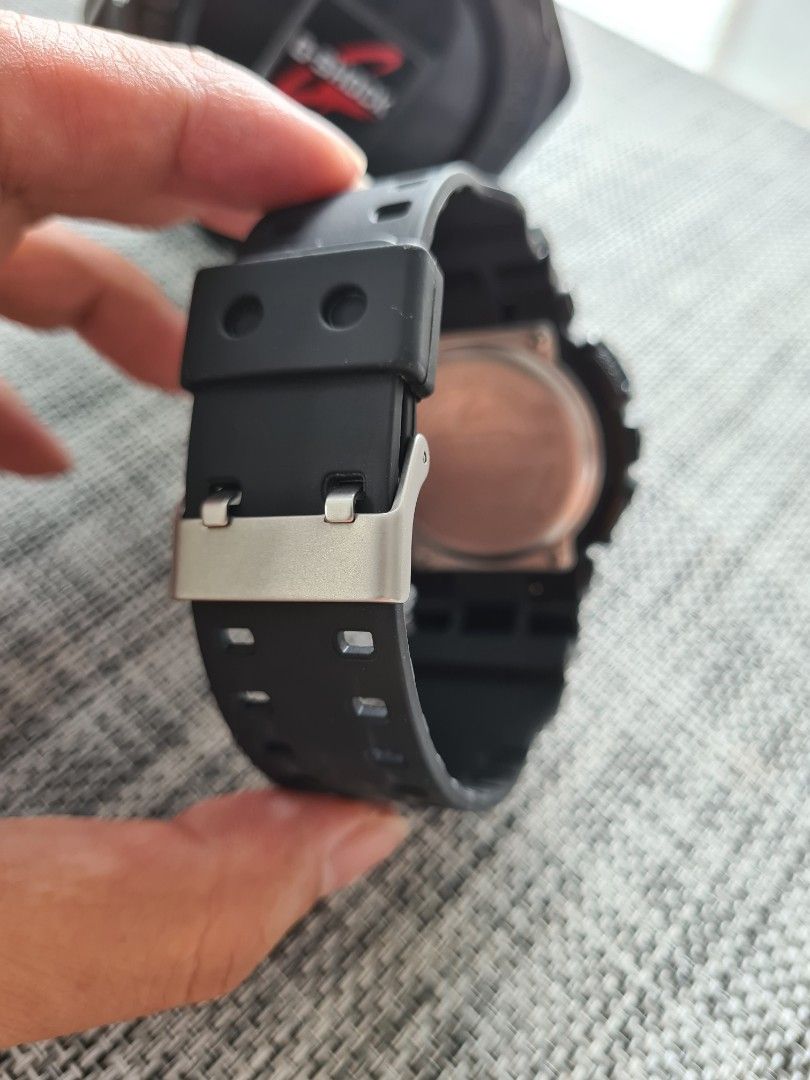 G Shock Watch Black New Strap and battery replacement