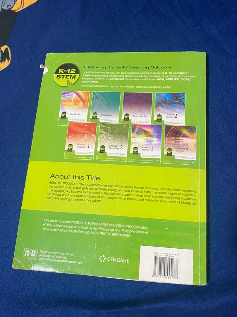 General Biology 1 (Cengage K12), Hobbies & Toys, Books & Magazines
