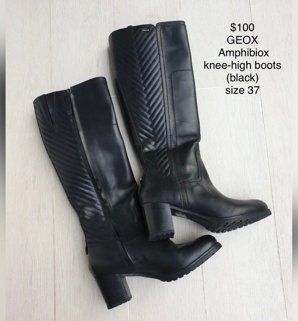 Geox ladies knee high boots shop
