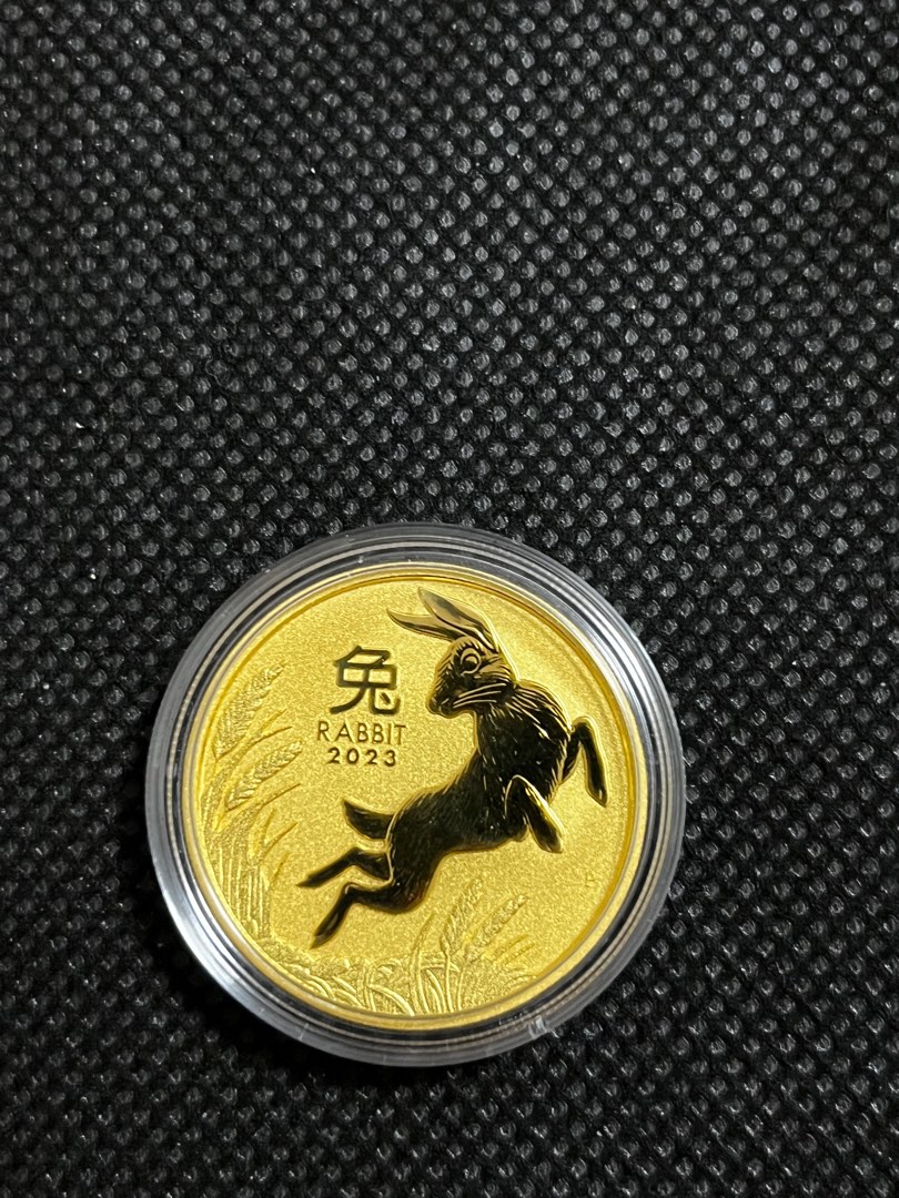 Gold coin 1oz 2023 rabbit (authentic), Hobbies & Toys, Memorabilia