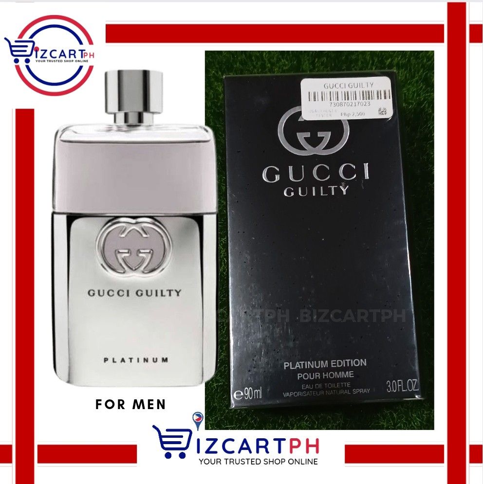 Gucci Guilty Platinum Edition EDT 90ml, Beauty & Personal Care, Fragrance &  Deodorants on Carousell