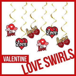 Love Swirls Spirals Decoration Party Needs