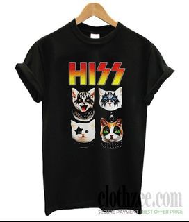 Hiss Kiss Hiss Cat T shirt