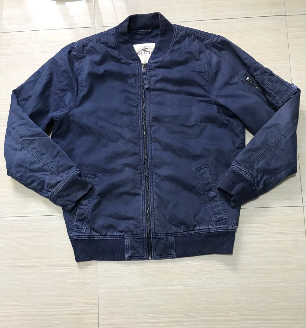 Hollister bomber jacket mens 2025