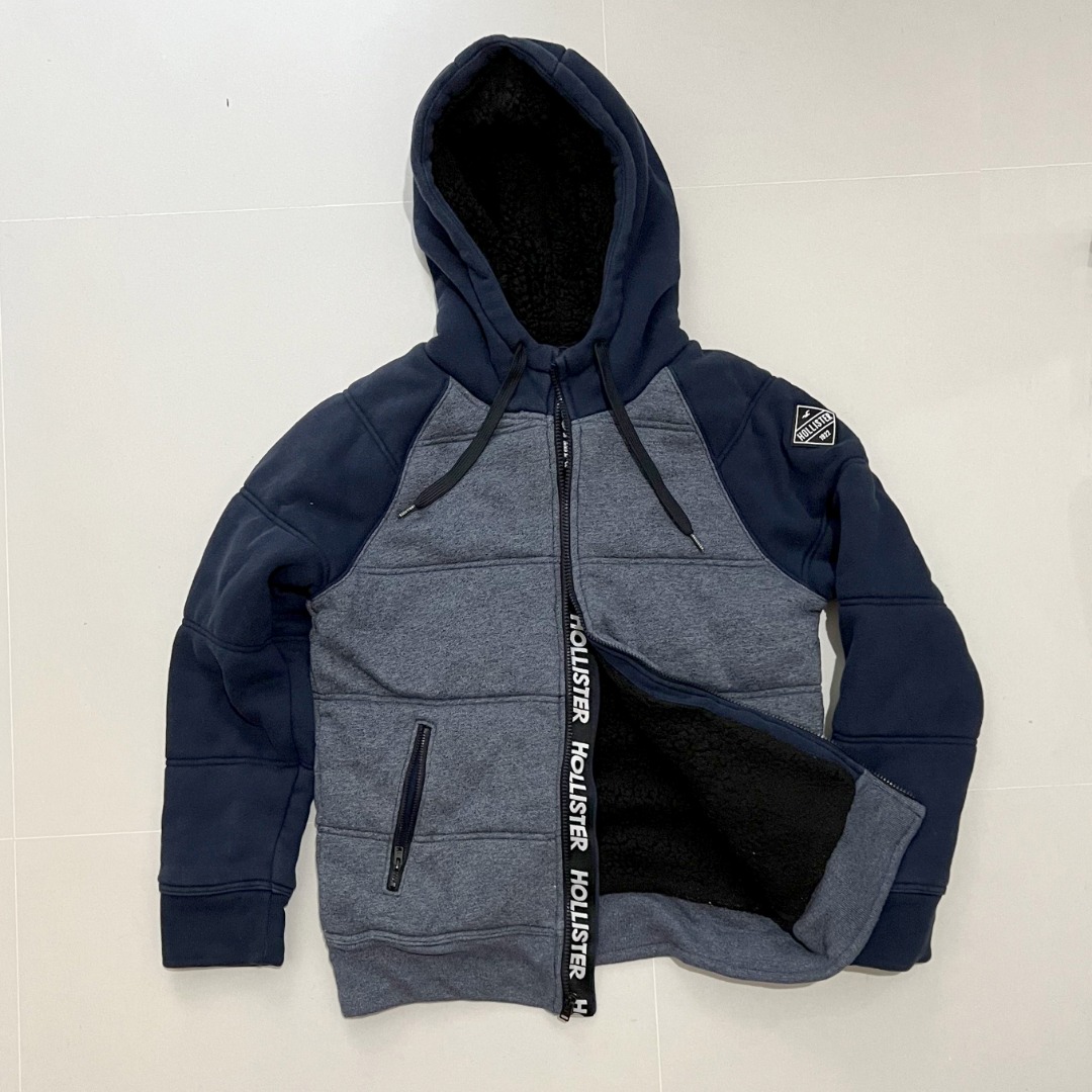 Hollister fleece lined jacket mens clearance