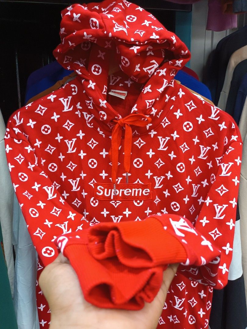 SUPREME LV HOODIE TOP QUALITY IN THE MARKET, Men's Fashion, Tops & Sets,  Hoodies on Carousell